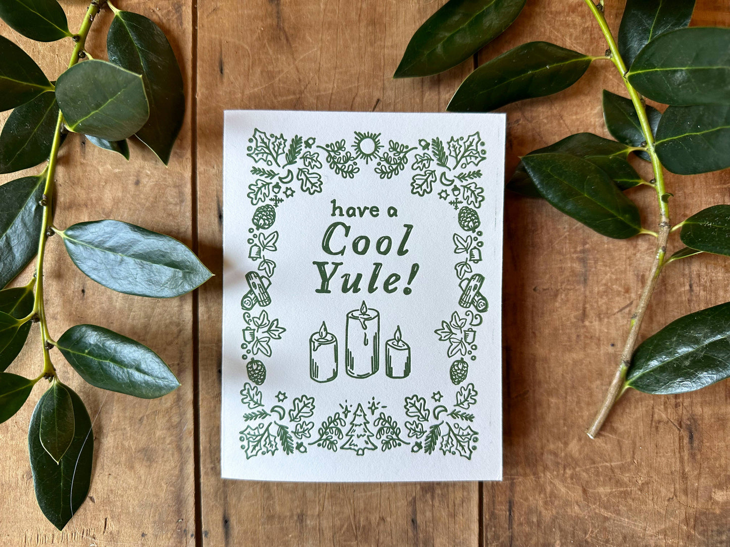 Cool Yule Letterpress Card