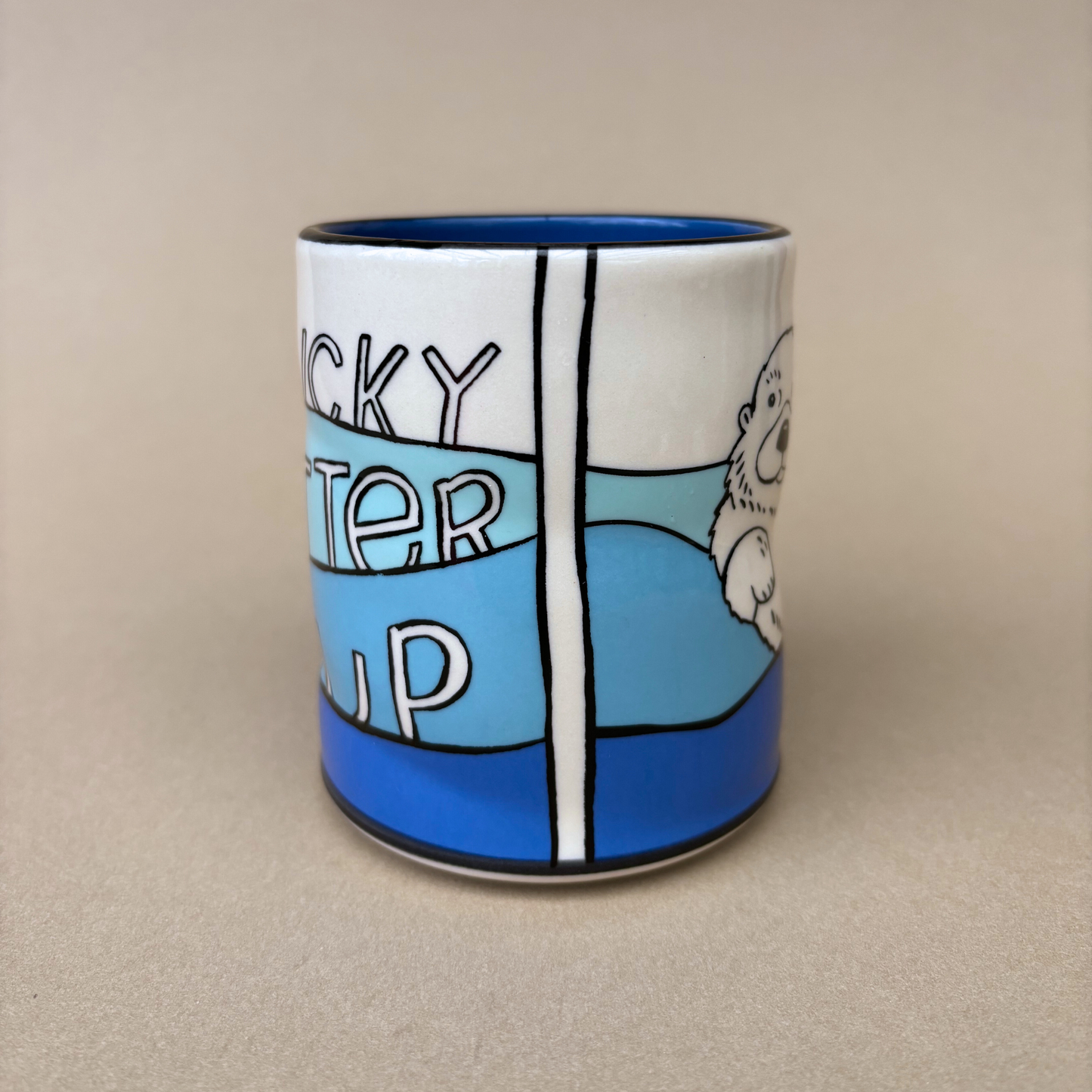 Otter Ceramic Mug/Cup Large by The Bowl Maker