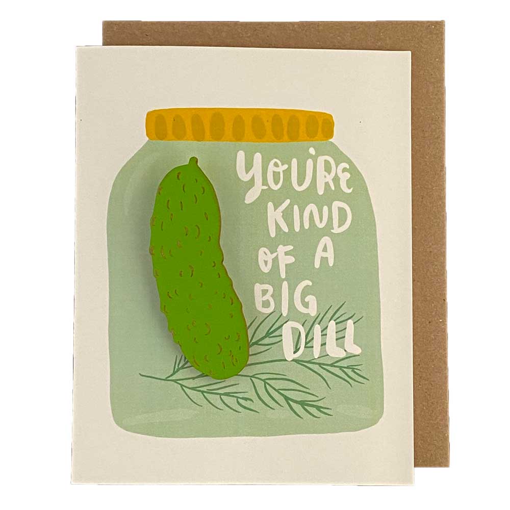 Big Dill Pickle Magnet + Card