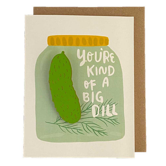 Big Dill Pickle Magnet + Card