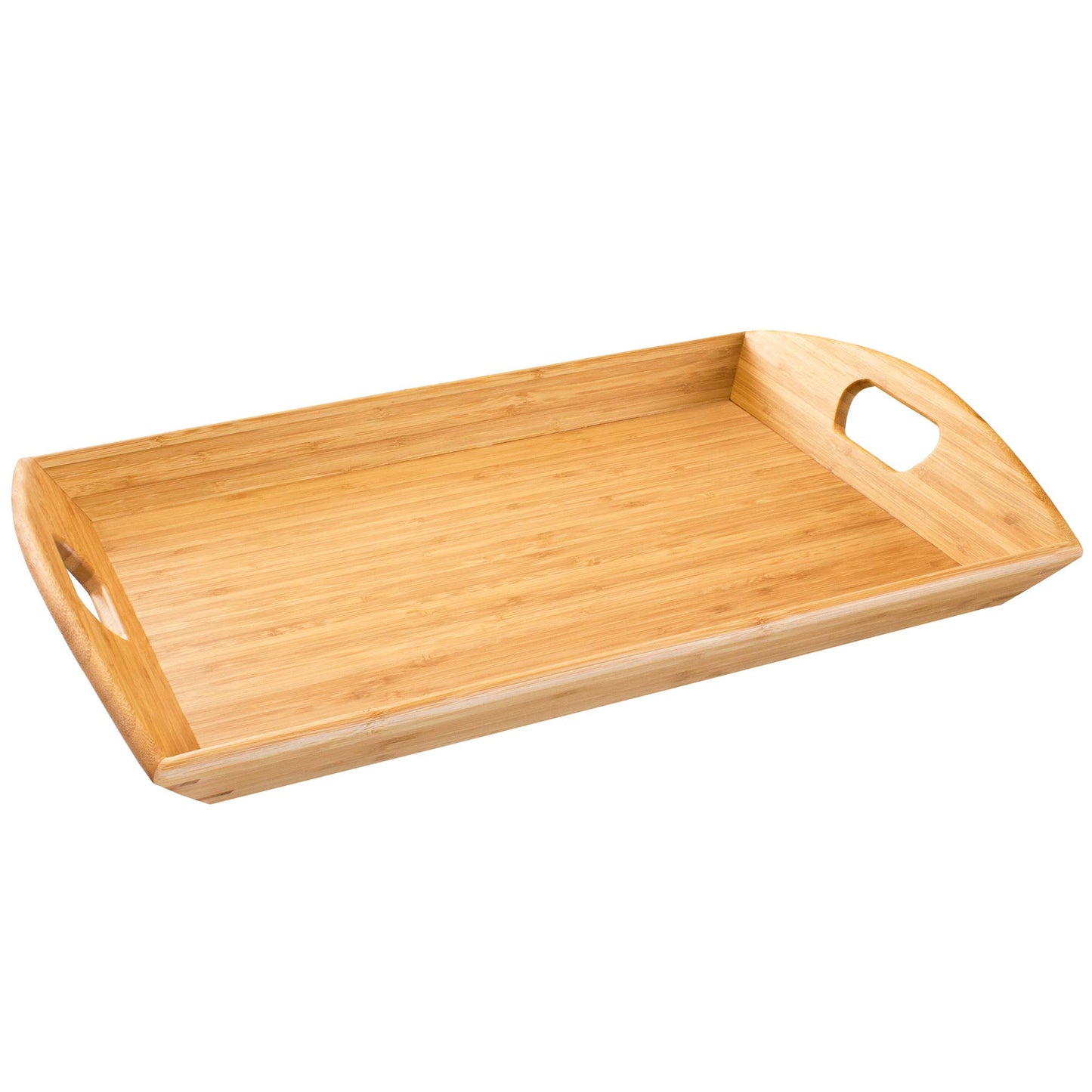 Bamboo Butler's Serving Tray with Handles