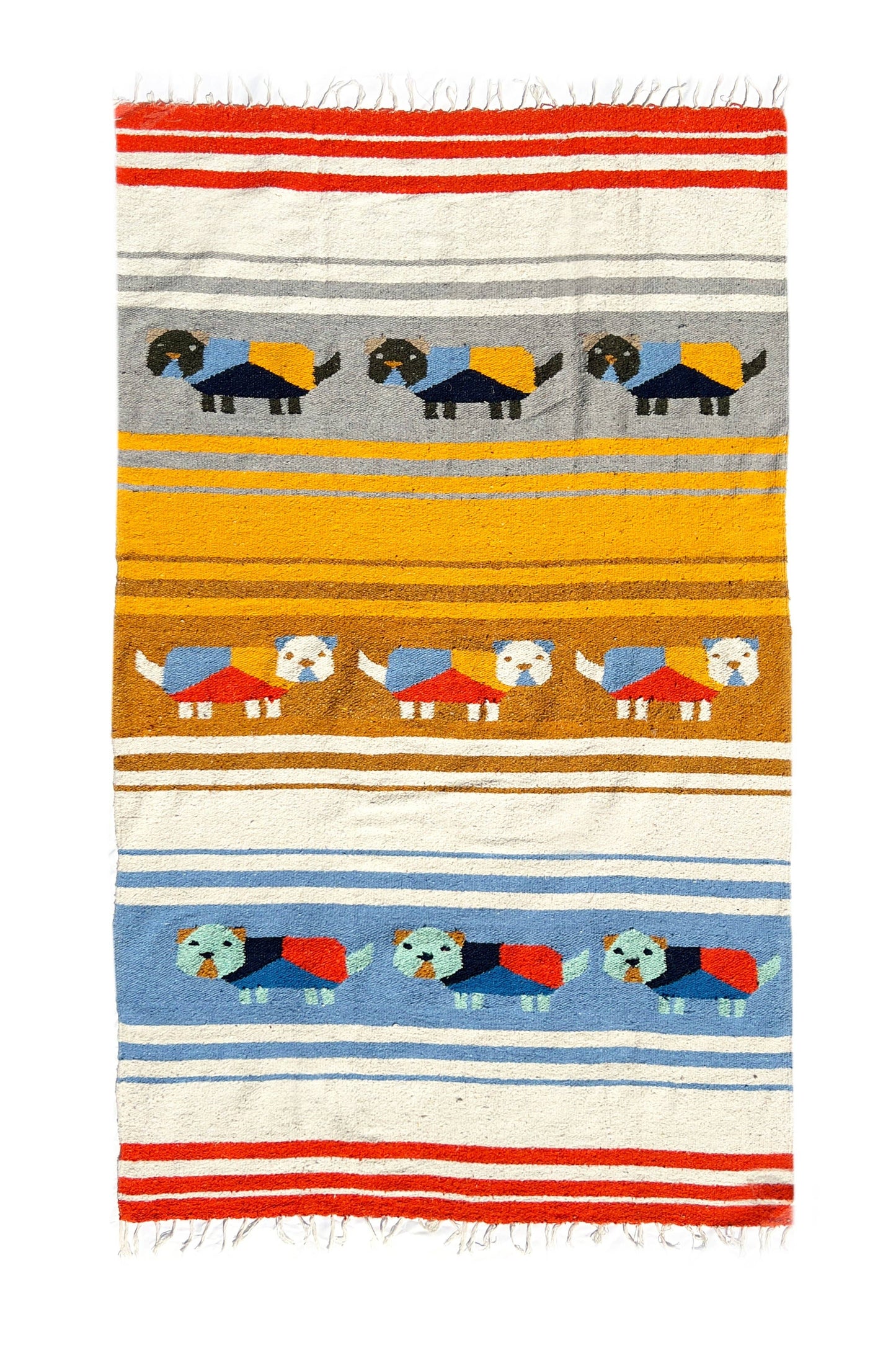 Handwoven Blanket Roll with Strap