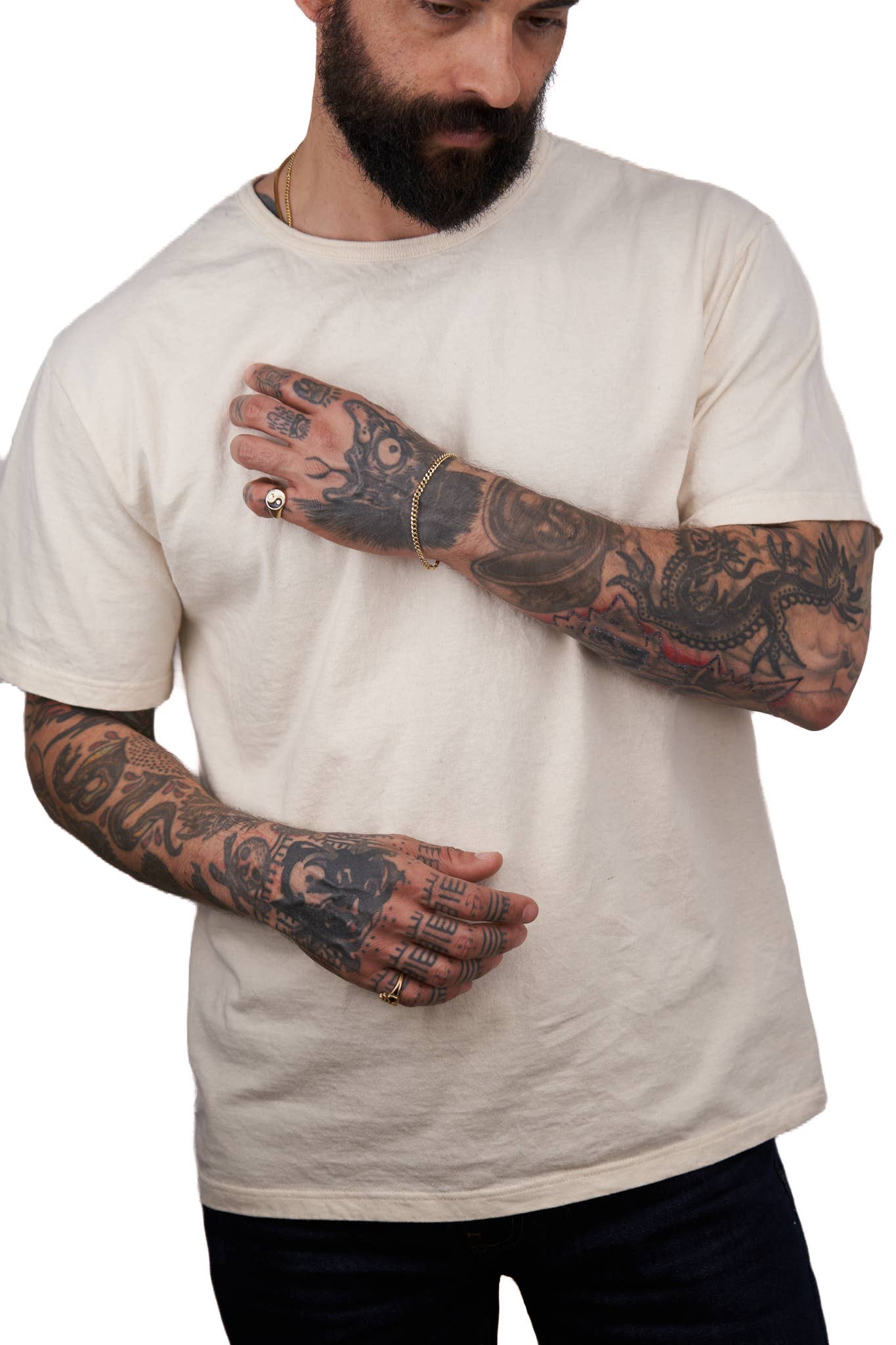 Upcycled Natural Scour Cotton Classic Tee