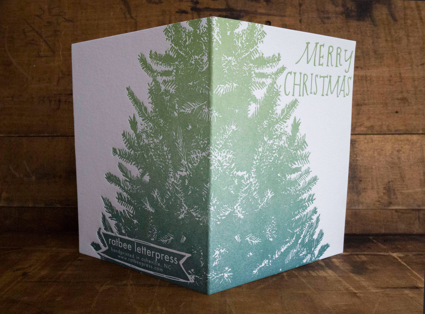 Christmas Spruce Letterpress Card