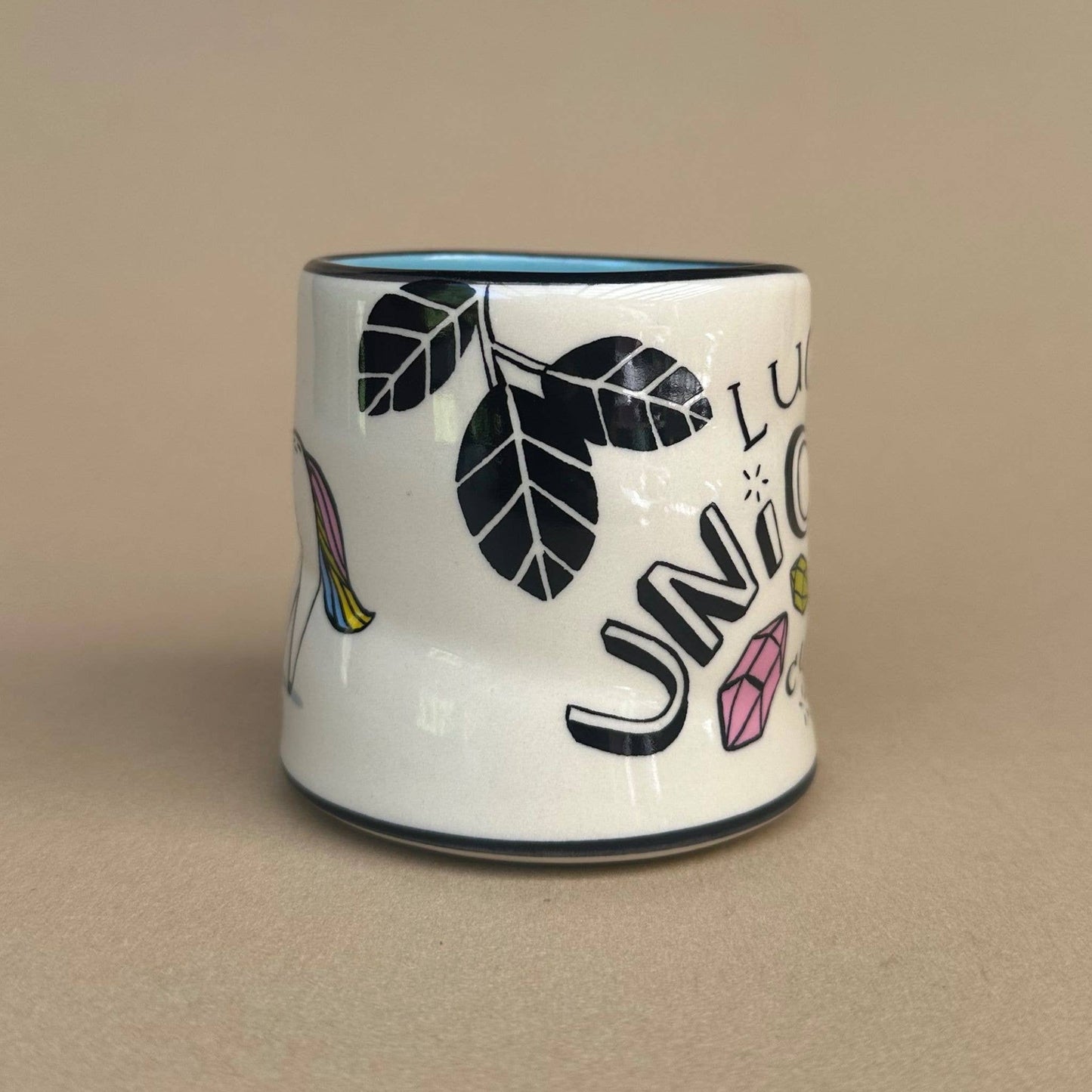 Lucky Unicorn Cup Ceramic Mug/Cup Medium by The Bowl Maker