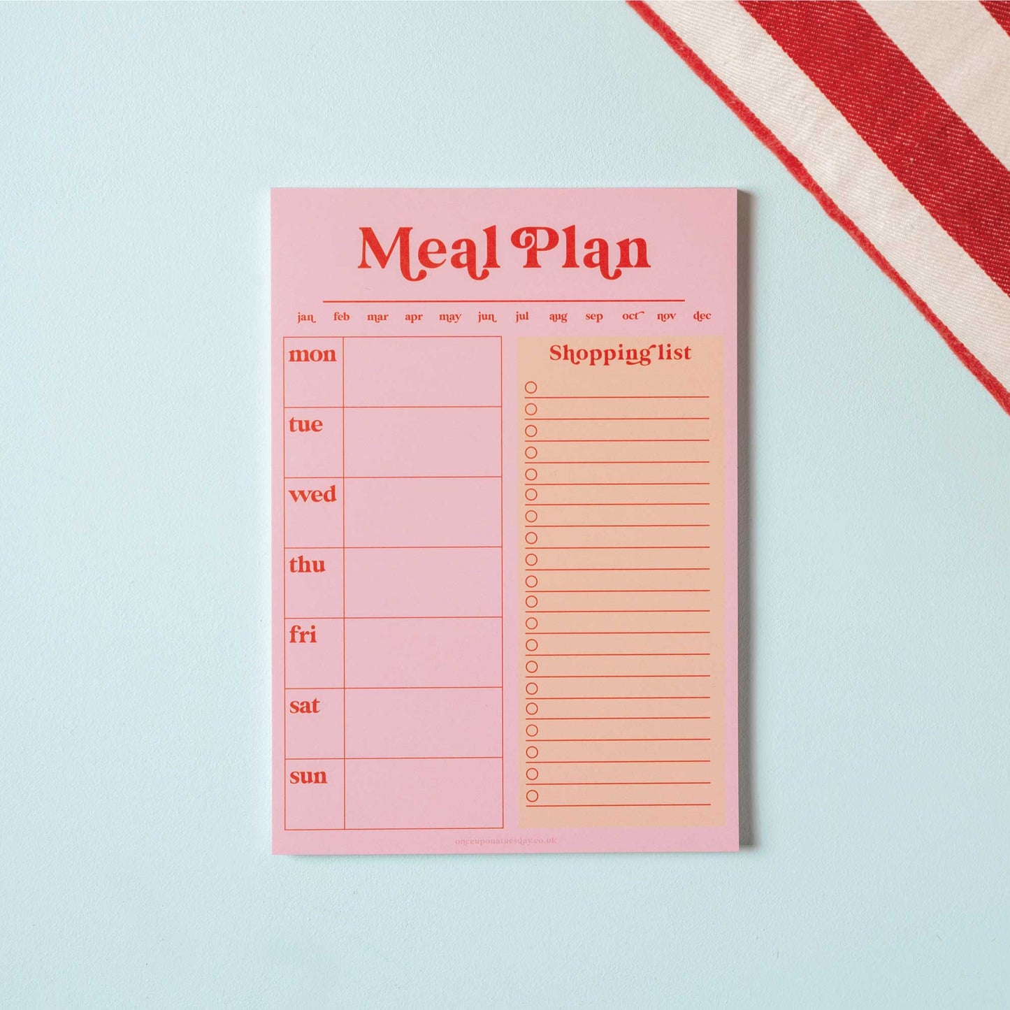 Good Tuesday - Weekly Meal Planner & Shopping List Pad