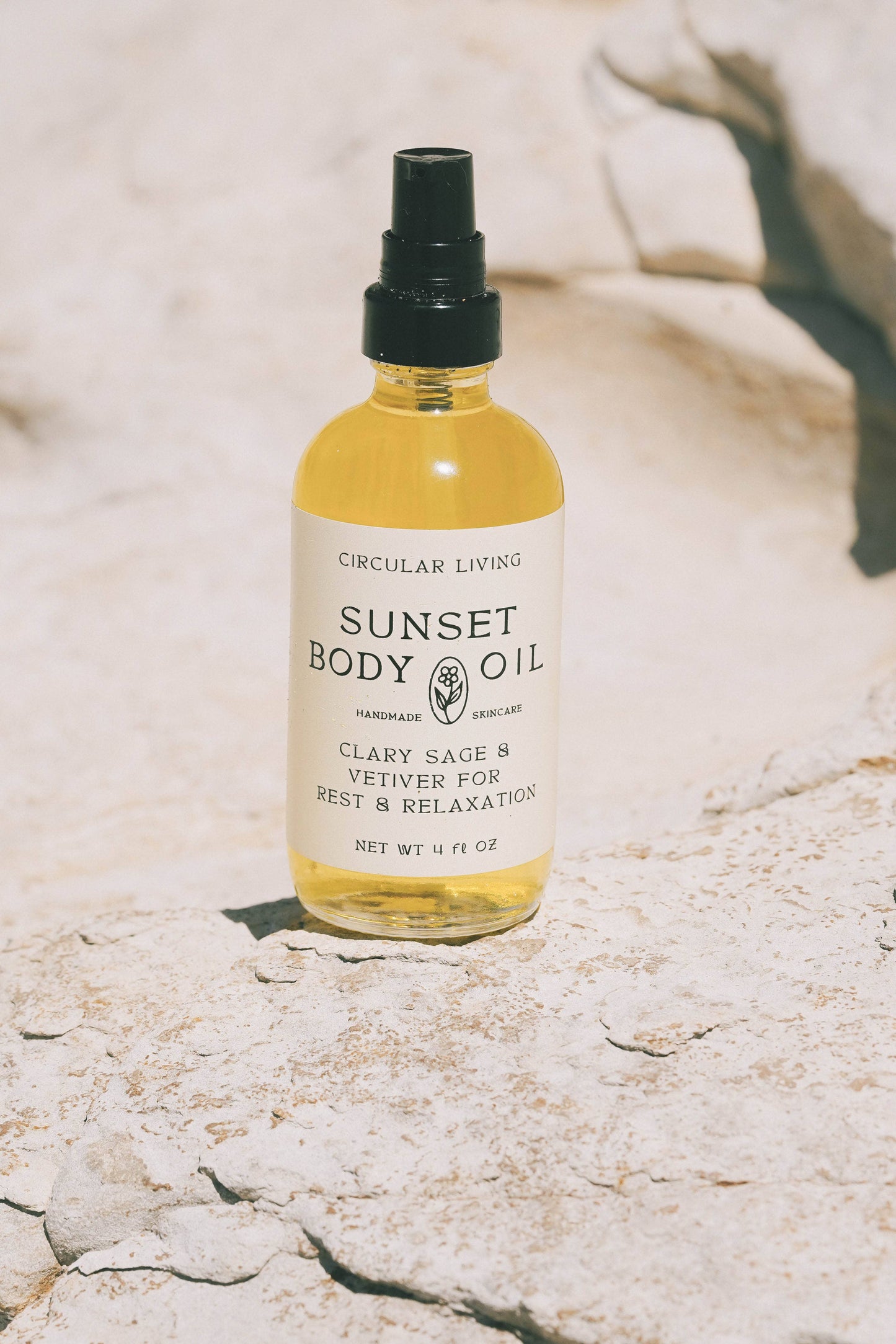 Sunset Body Oil | Clary Sage & Vetiver | 4oz