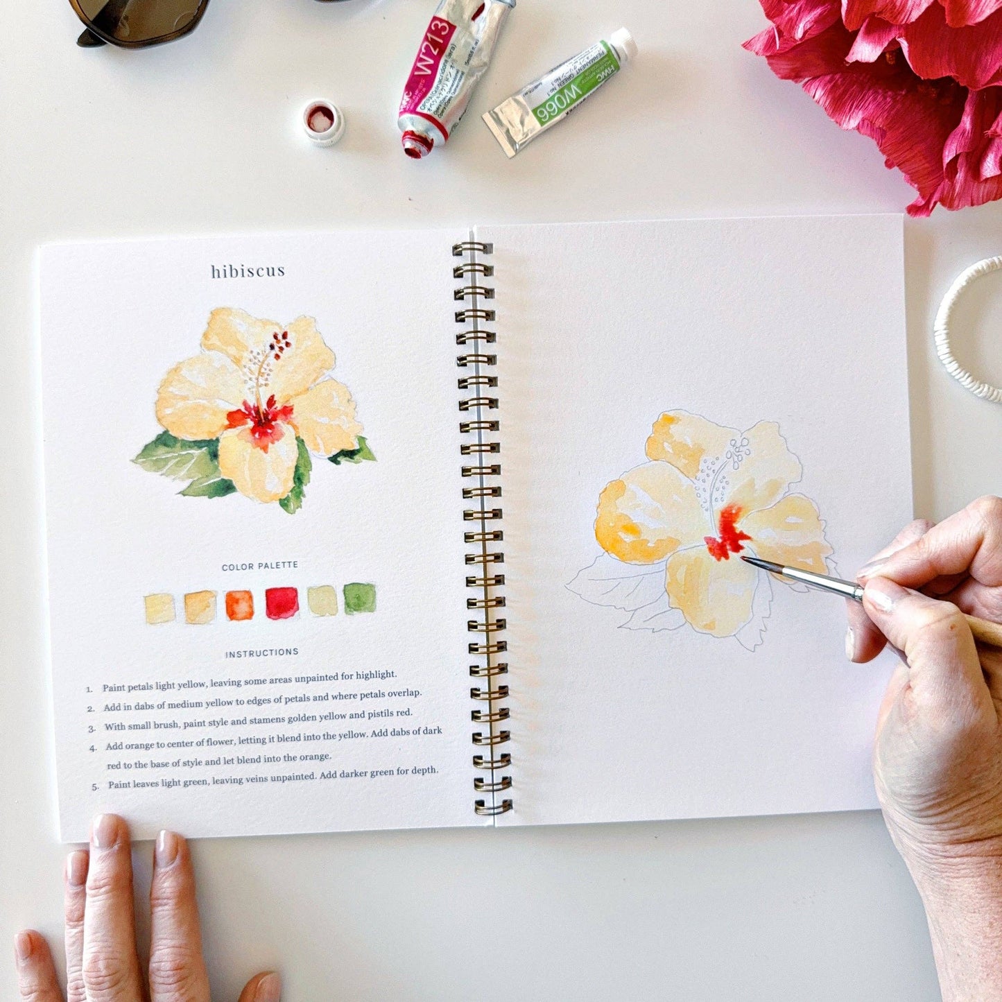 Watercolor Workbook: Tropical