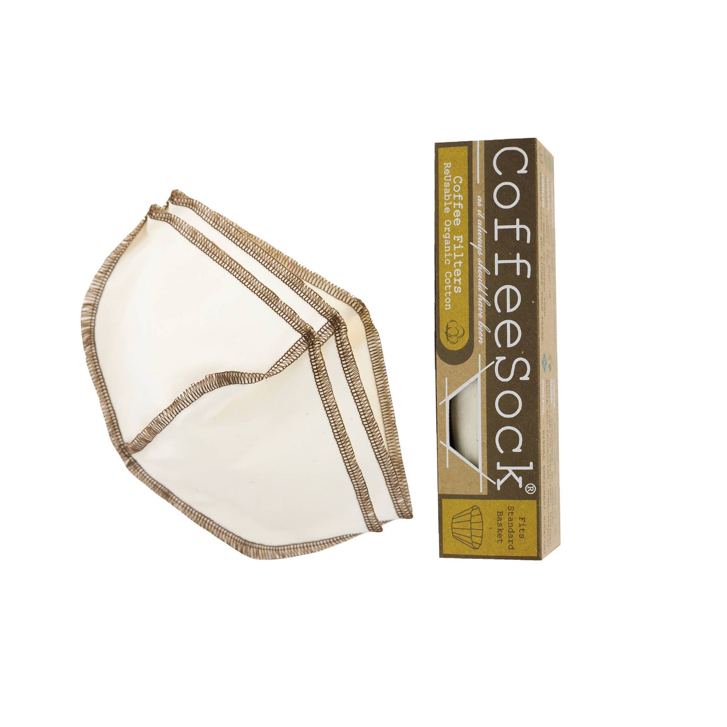 Reusable Organic Cotton Filters | Basket 6-12 Cup