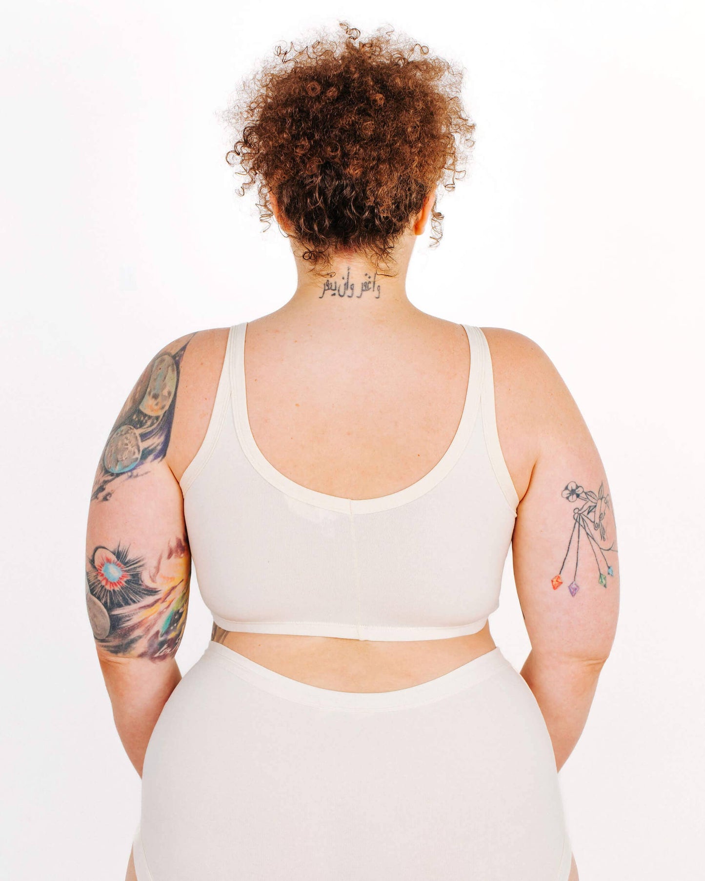 Organic Longline Bra | Chestnut