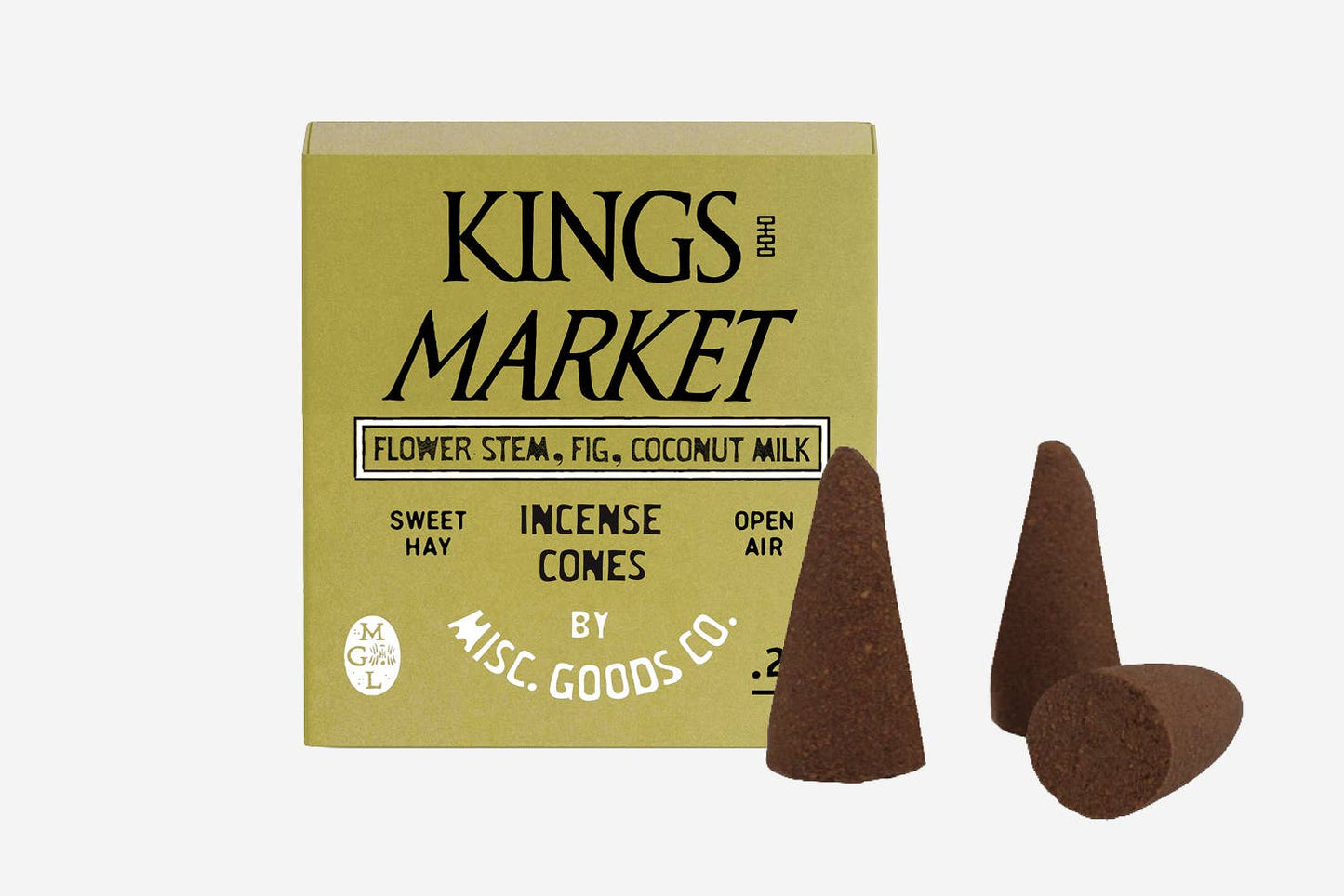 Bamboo + Wood Incense Cones 20 pk