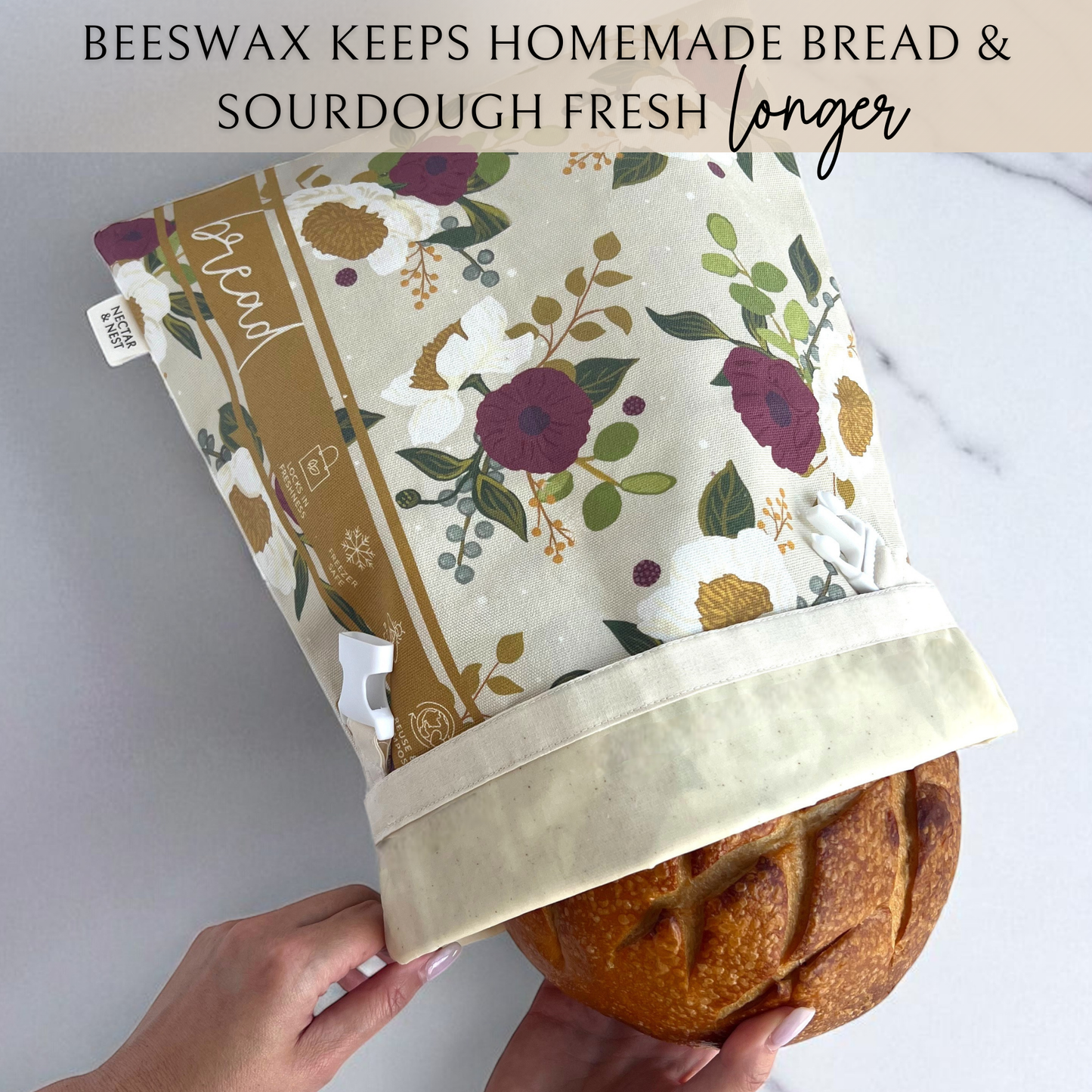 Beeswax Bread Bag + Bowl Cover