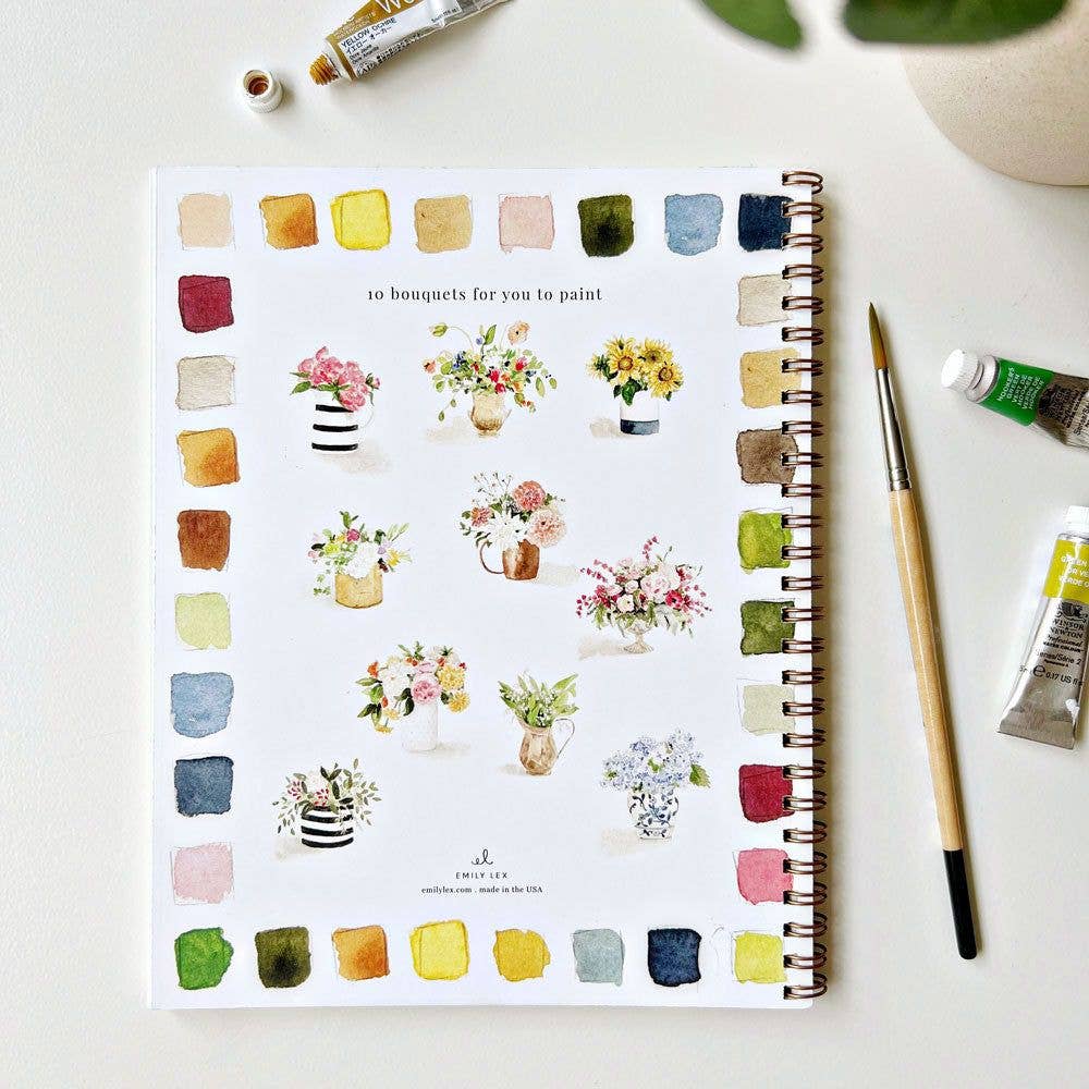 Emily Lex Studio - Watercolor Workbook: Bouquets