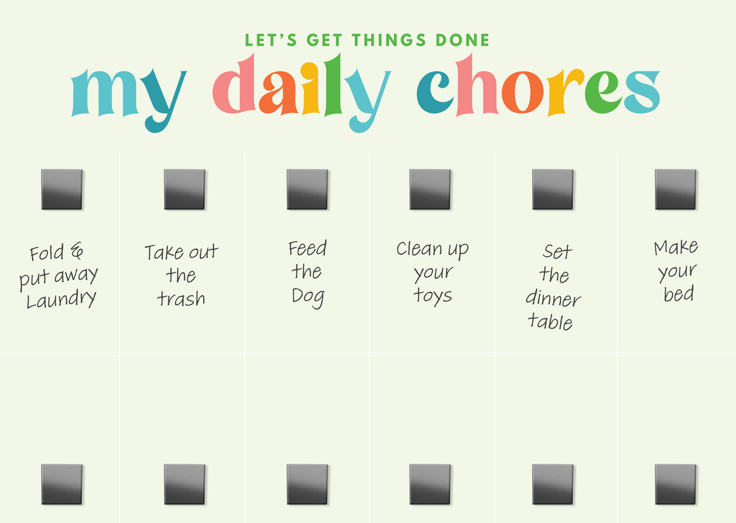 My Daily Chore Chart