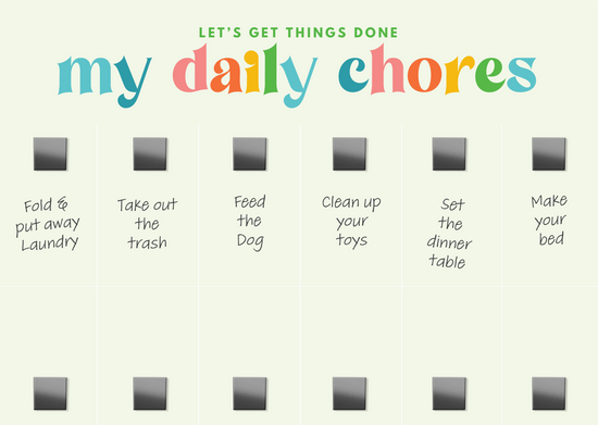 My Daily Chore Chart
