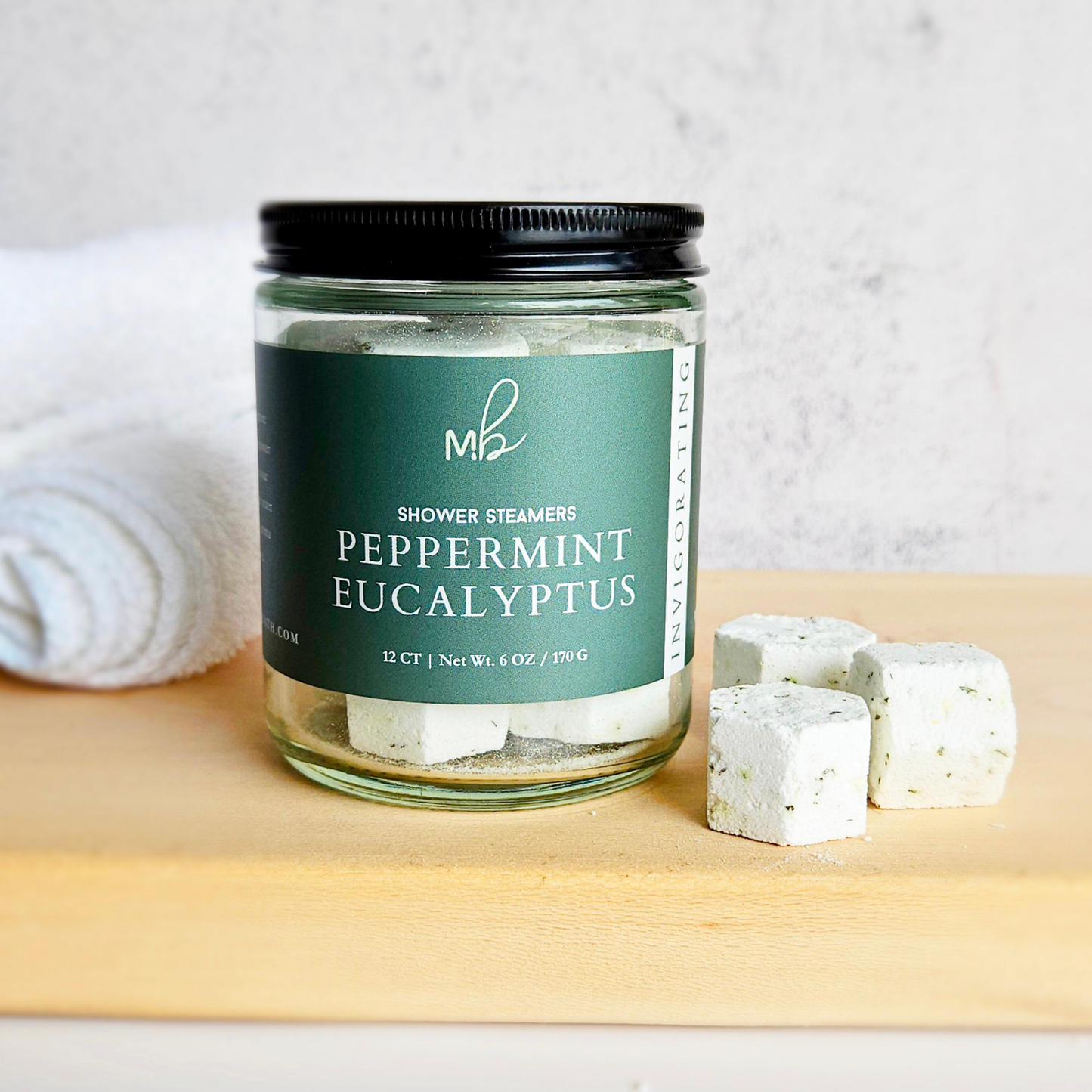 Milk + Body - Mini Shower Steamers 12ct: Peppermint Eucalyptus