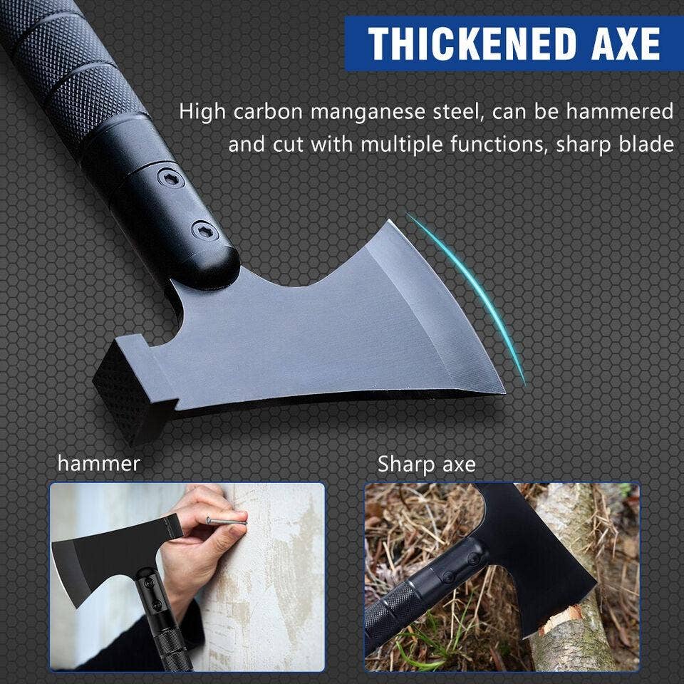 Survival Hatchet w/ Fixed Blade Set