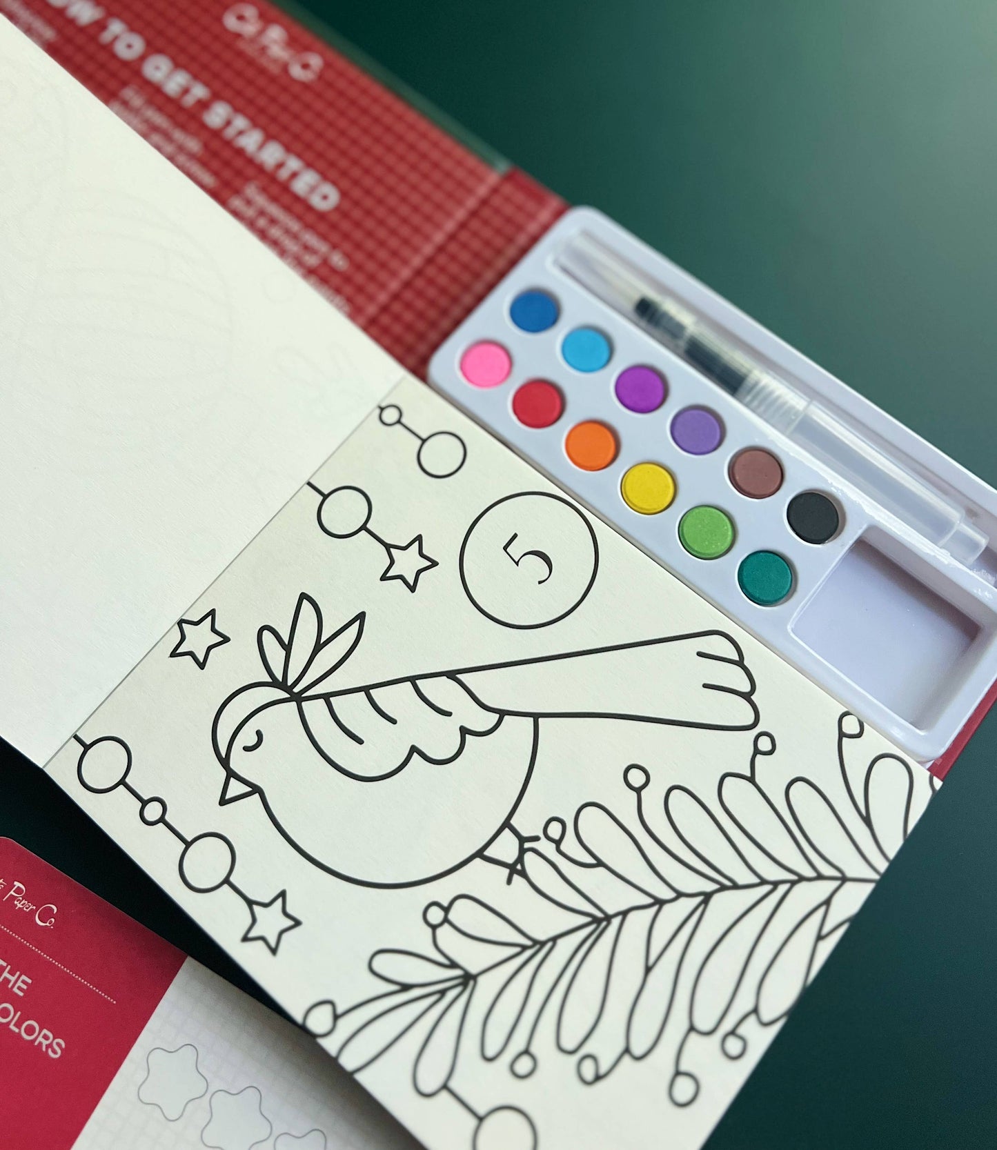 Watercolor Painting Book -  Advent Calendar