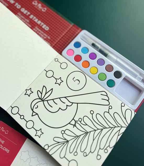 Watercolor Painting Book -  Advent Calendar