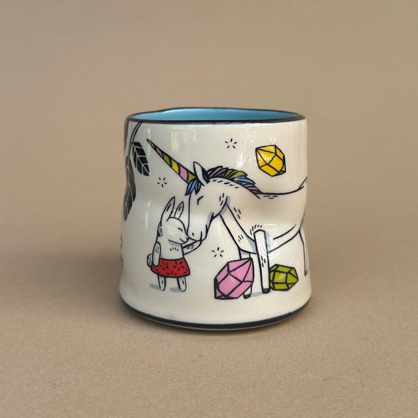 Lucky Unicorn Cup Ceramic Mug/Cup Medium by The Bowl Maker