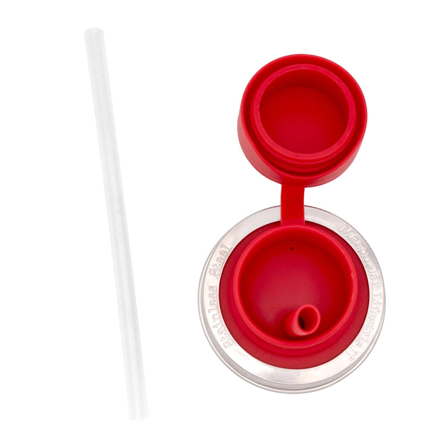 Pop-Up Sippy Straw Lids for Mason Jars | Regular Mouth