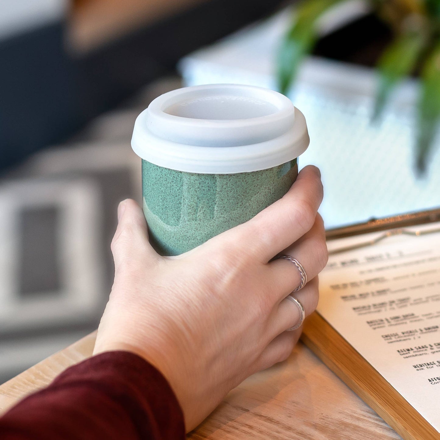 12oz Ceramic Travel Mug