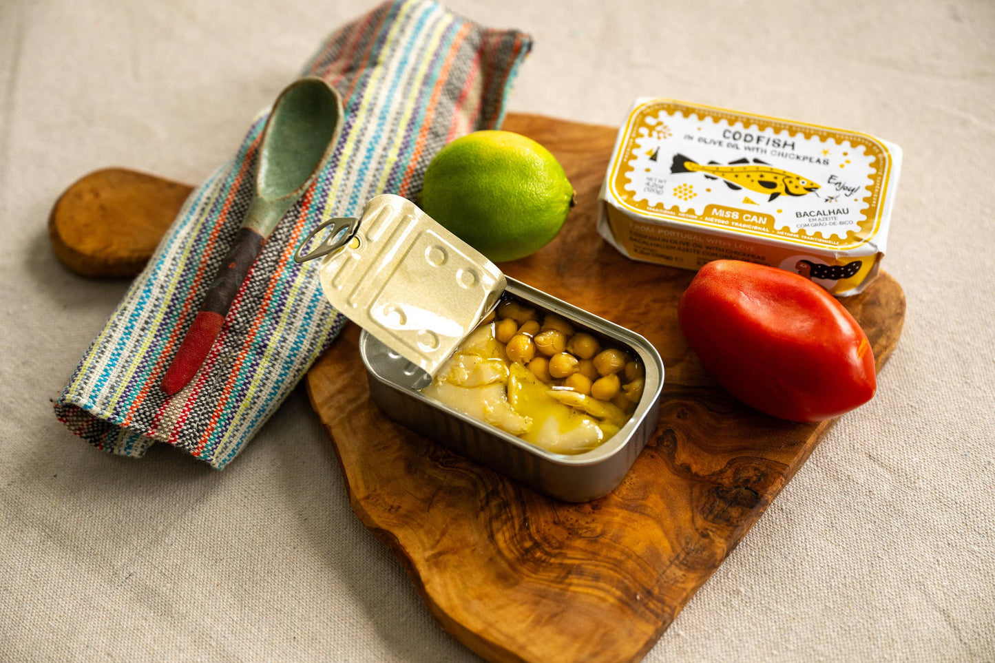 Cod in Olive Oil with Chickpeas by Miss Can