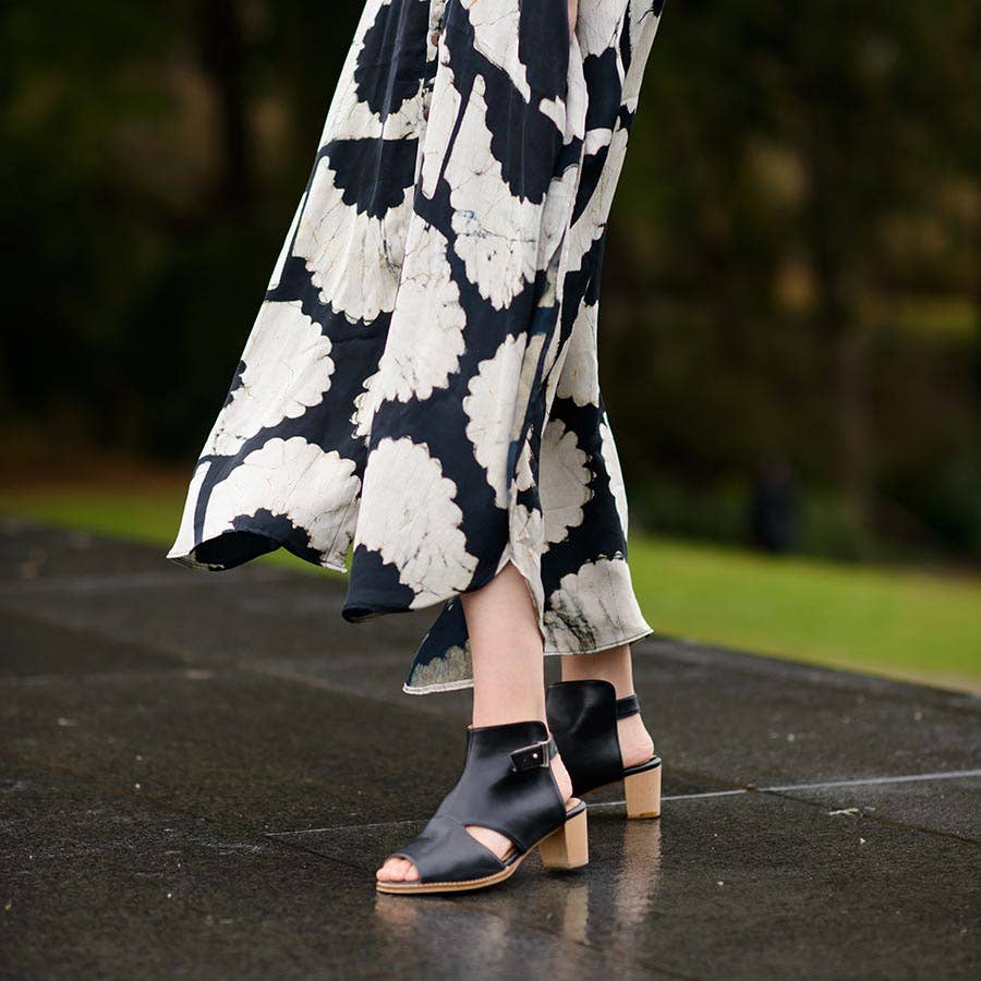 Block Print Kaftan Dress | Sunset