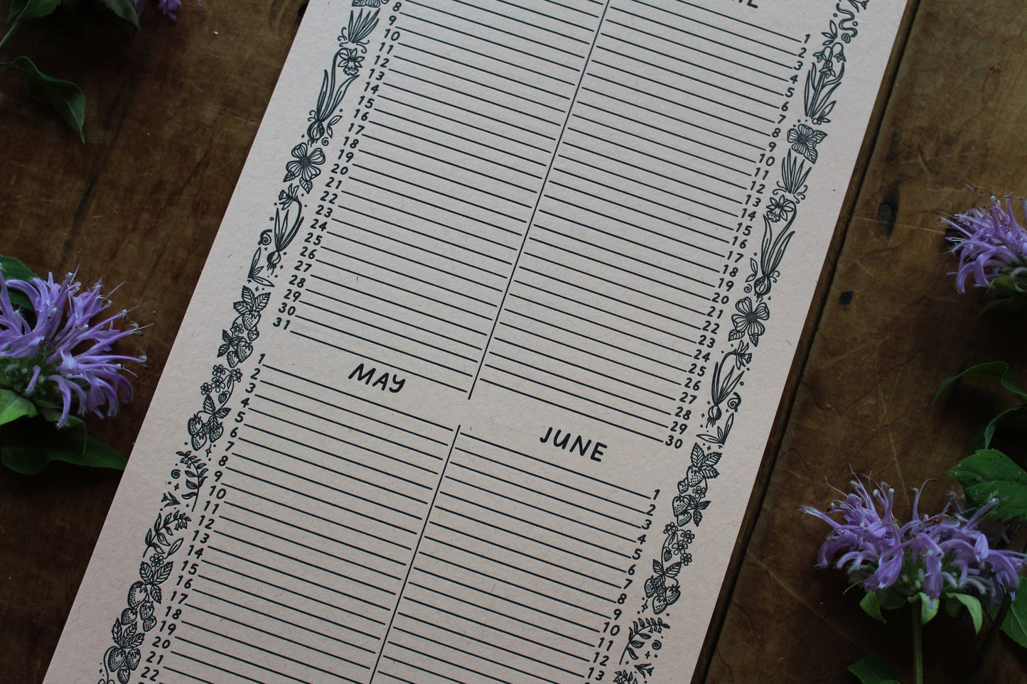 Perpetual Birthday Calendar