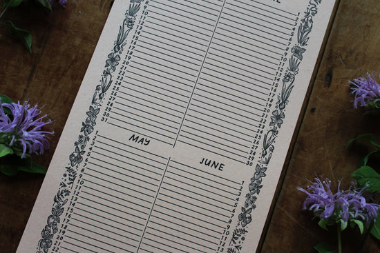 Perpetual Birthday Calendar