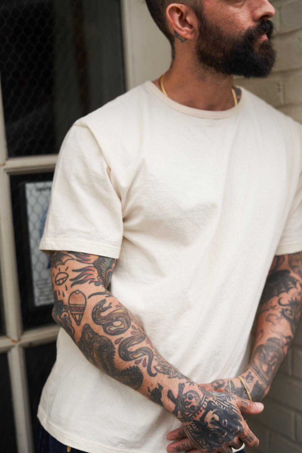 Upcycled Natural Scour Cotton Classic Tee
