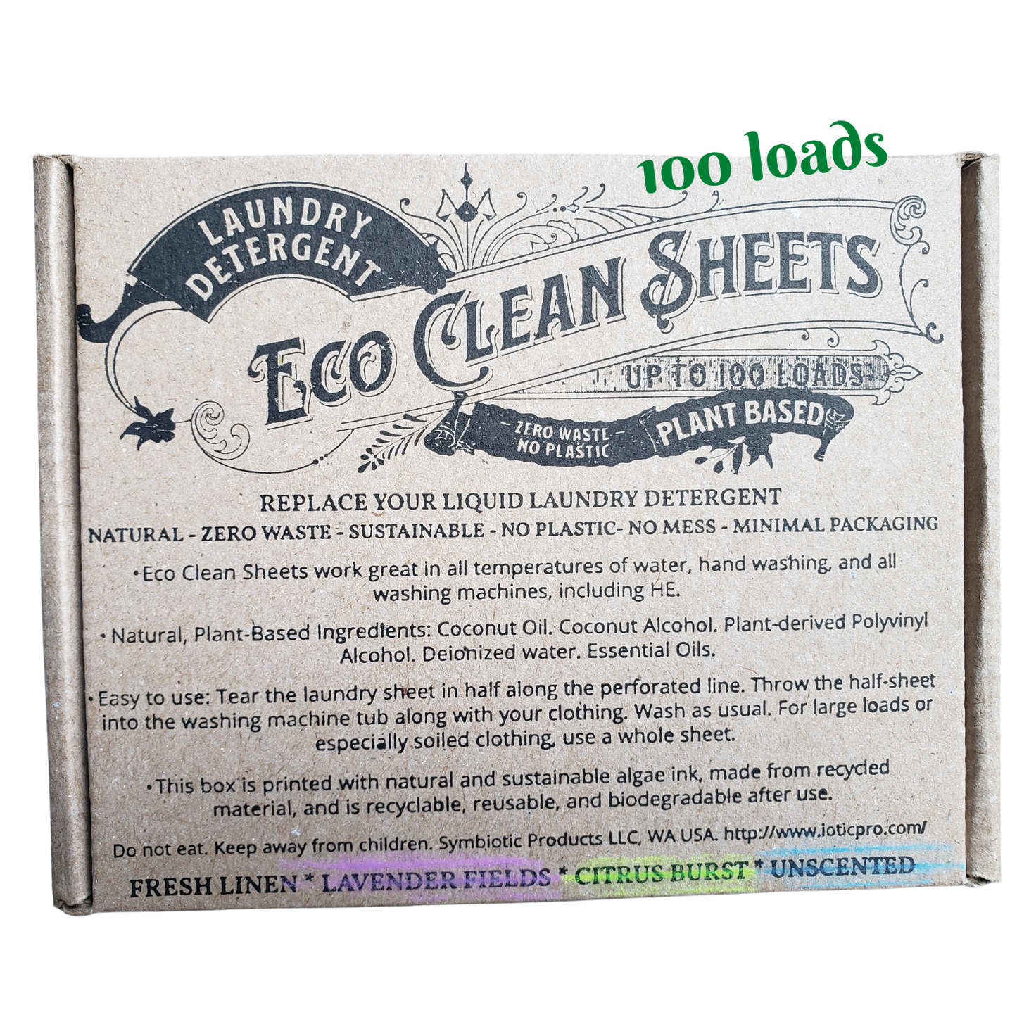 Load image into Gallery viewer, Eco Clean Laundry Sheets -400 Loads Packaged

