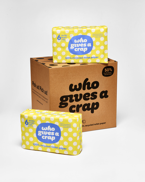 Who Gives a Crap - Recycled Toilet Paper: 6 Pack