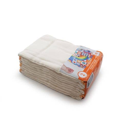 Bamboo Prefold Cloth Diapers (6pk) by Kanga Care