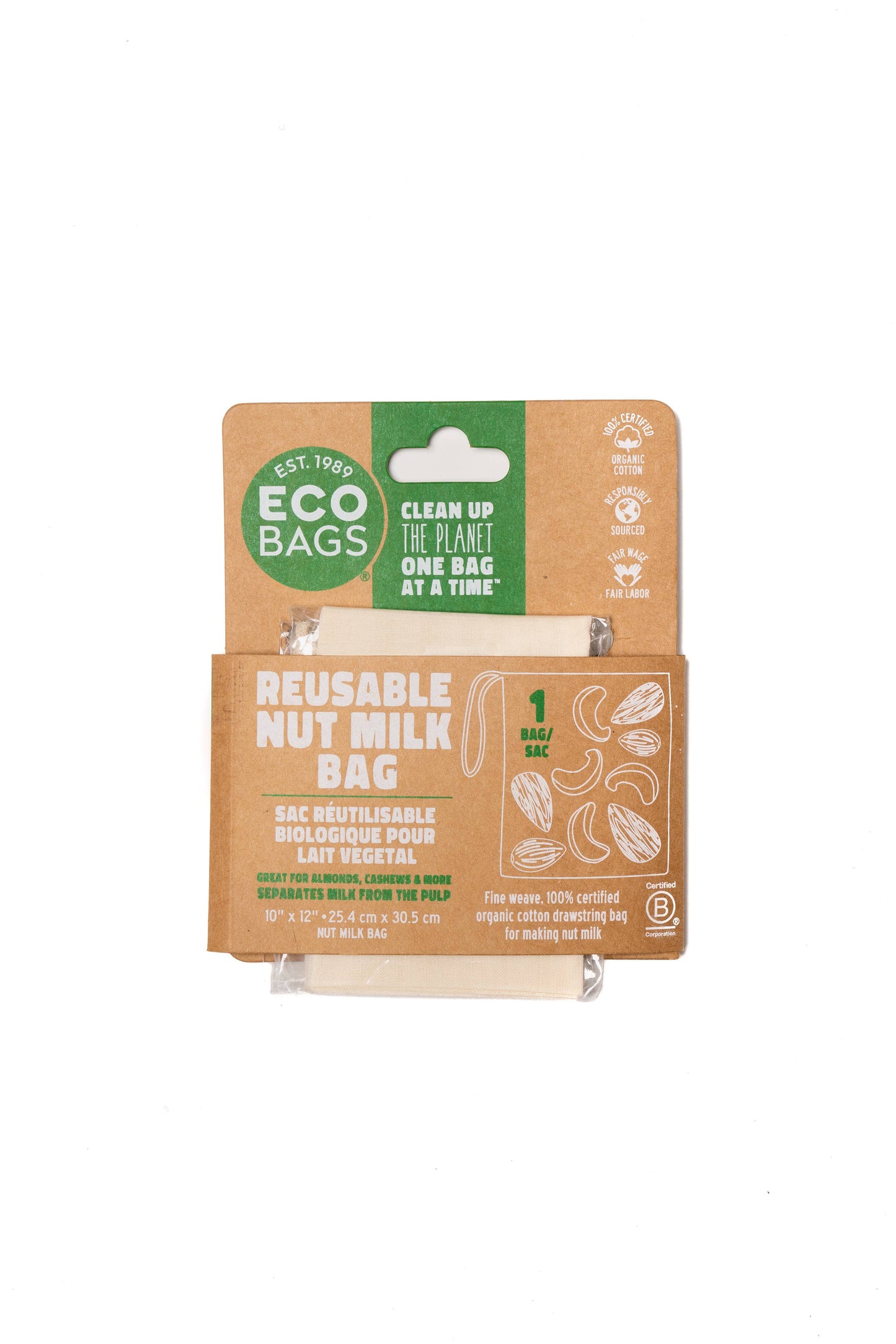 Load image into Gallery viewer, ECOBAGS 100% Organic Nut Milk Bag
