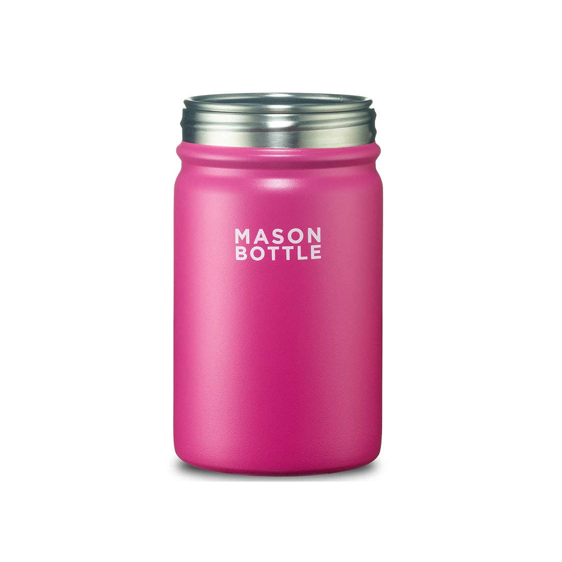 Mason Bottle - Stainless Steel 12oz Mason Jar, Single-Wall
