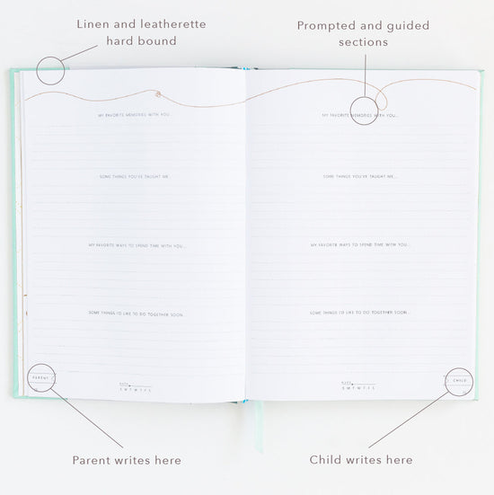 Loom Parent-Child Journal - Dusty Blue by Promptly Journals