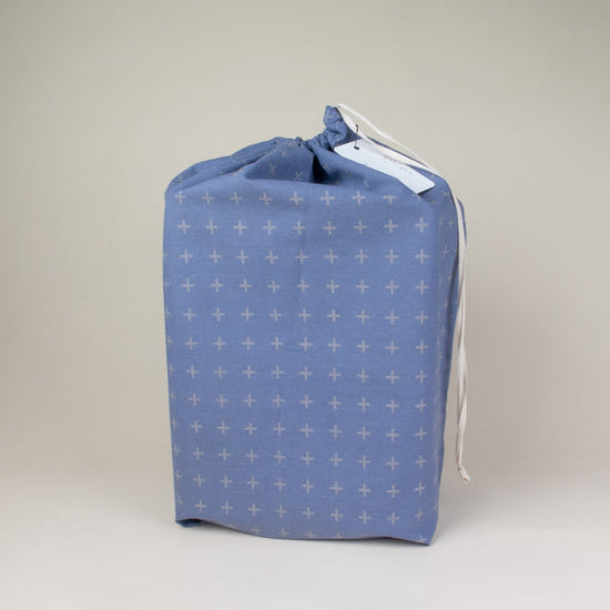 Load image into Gallery viewer, The Market Bags - Blue Cross - Extra Large Reusable Cloth Gift Bag
