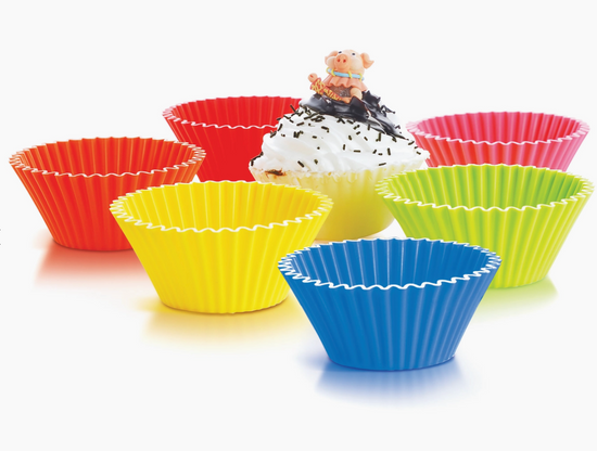 Load image into Gallery viewer, Silicone Baking Cups 6 Pack
