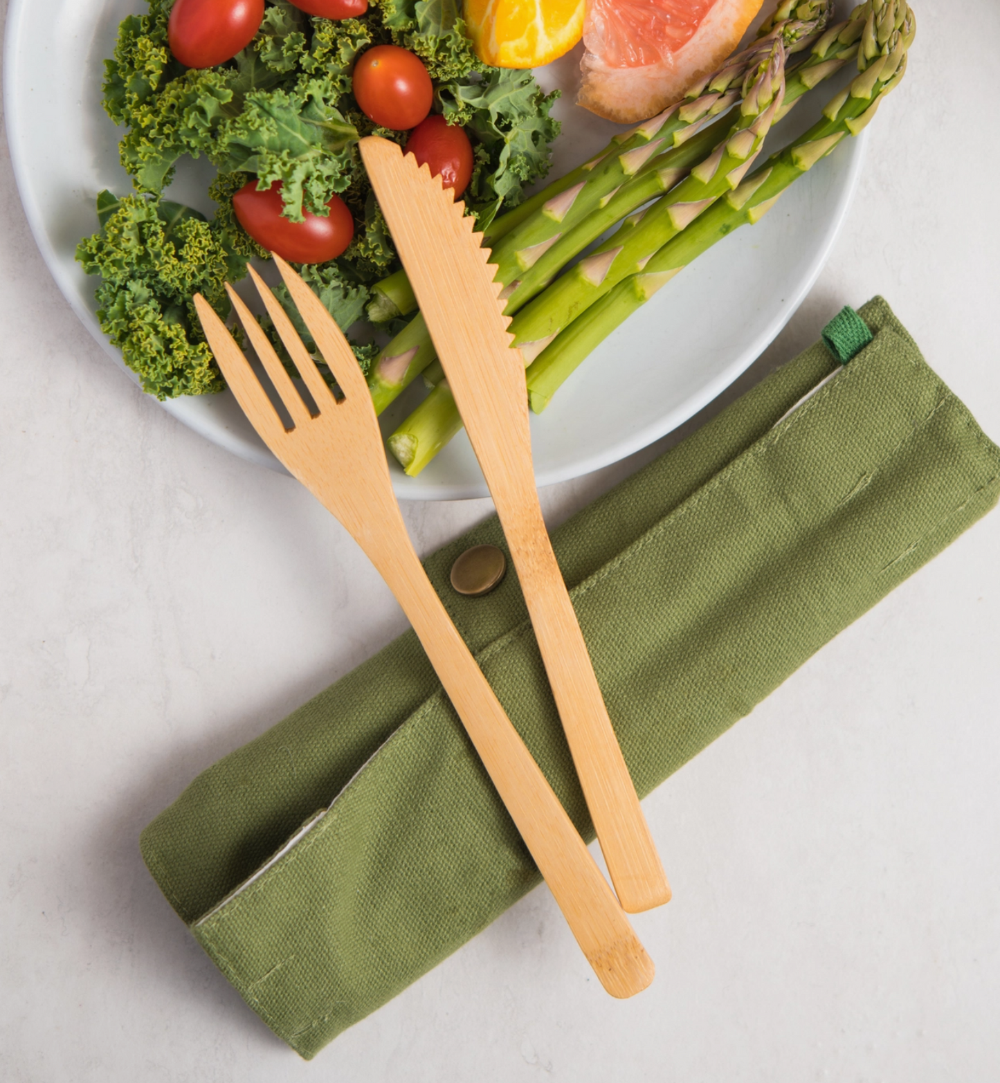 Load image into Gallery viewer, Zero Waste Bamboo Utensil Set
