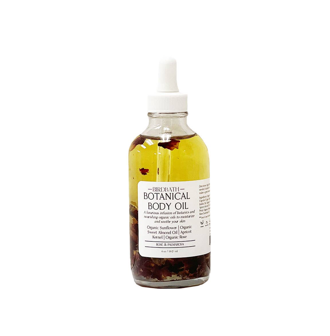 Birdbath - Botanical Body Oil: Rose + Palmarosa