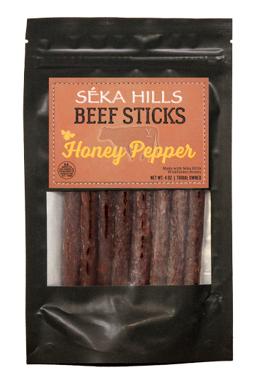 Honey Pepper Beef Sticks by Seka Hills