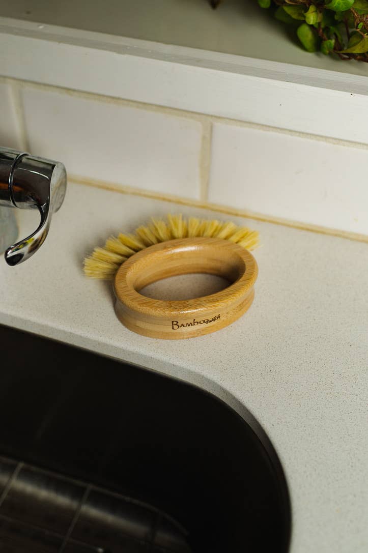 Bamboo Oval Cleaning Brush
