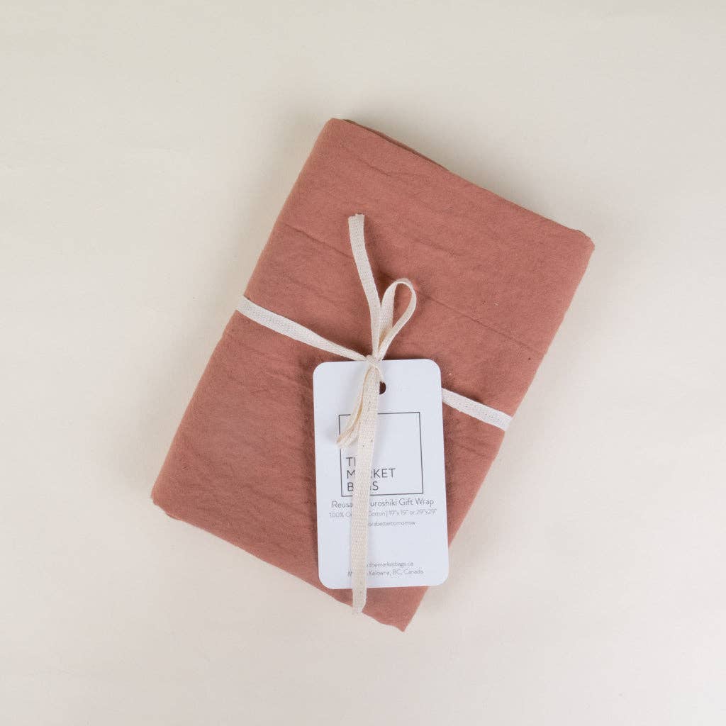 The Market Bags - Reusable Gift Wrapping Cloth - Rust