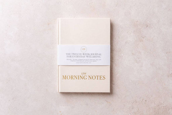 Load image into Gallery viewer, Morning Notes: Wellbeing &amp;amp; Gratitude Journal, Self Care Gift by LSW London
