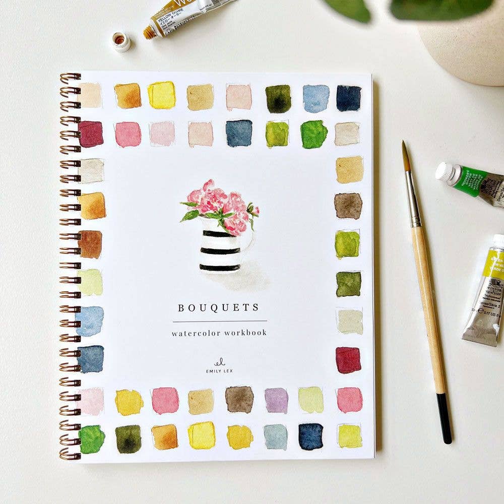 Emily Lex Studio - Watercolor Workbook: Bouquets