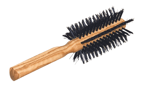 Hair Brush | Round | Boar Hair Bristle